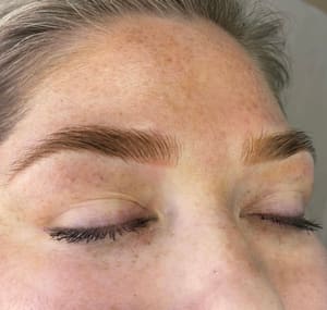 Eyebrow Tattoo result by Inkwelle Permanent Makeup in Tacoma, WA