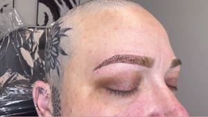 Eyebrow Tattoo result by INNA KOLT Permanent Makeup & Eyelashes Studio in Bunnell, FL