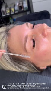 Eyebrow Tattoo result by INNA KOLT Permanent Makeup & Eyelashes Studio in Bunnell, FL