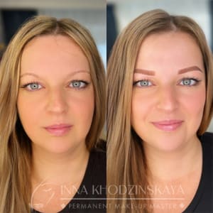 Eyebrow Tattoo result by Inna’s Beauty Space - Permanent Makeup Artist in Beavercreek, OH