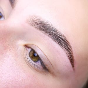 Eyebrow Tattoo result by Inner Glow Lash Studio in Wilmington, NC