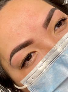 Eyebrow Tattoo result by Inspired Lash & Beauty Bar in Havertown, PA