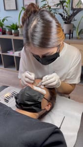 Eyebrow Tattoo result by International School Of Permanent Makeup in Flushing, NY