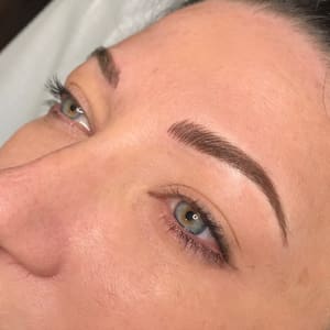 Eyebrow Tattoo result by Iona Wallace cosmetic tattooing in Los Angeles, CA