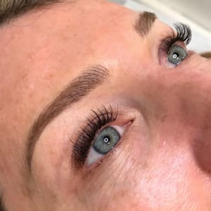 Eyebrow Tattoo result by Iona Wallace cosmetic tattooing in Los Angeles, CA