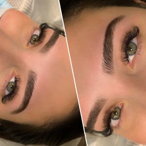 Eyebrow Tattoo result by IRIDESCENCE AESTHETICS Inside Salon Lofts in Pflugerville, TX