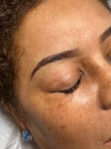 Eyebrow Tattoo result by Ivy Beauty Studio in Jersey City, NJ