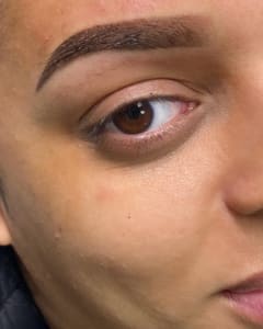 Eyebrow Tattoo result by Ivy Beauty Studio in Jersey City, NJ