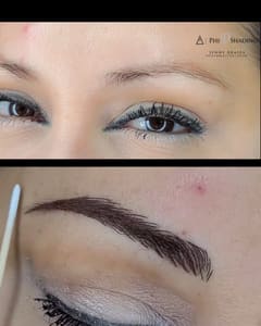 Eyebrow Tattoo result by Iza Makeup in Upland, CA