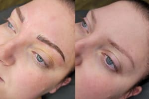 Eyebrow Tattoo result by J Ink'd Cosmetics in Athens, OH