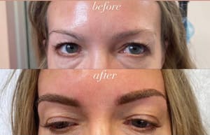 Eyebrow Tattoo result by J Law Beauty Ink in Lake Park, FL
