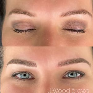 Eyebrow Tattoo result by J Wood Brows in Pleasant Grove, UT