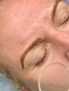 Eyebrow Tattoo result by JacklynBeautyandSpa - Microblading Lakeland- Eyebrows Lakeland- lashes - headspa - Facials in Lakeland, FL