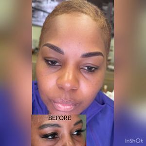Eyebrow Tattoo result by Jacksonville Permanent Makeup Studio in Jacksonville, FL