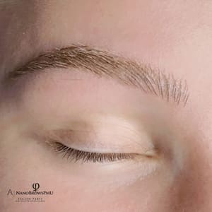 Eyebrow Tattoo result by Jaclyn's Threading Salon & Microblading in Cheektowaga, NY