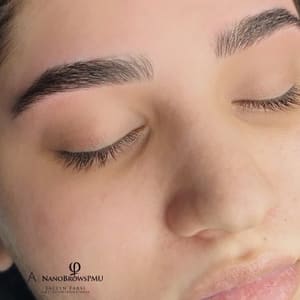 Eyebrow Tattoo result by Jaclyn's Threading Salon & Microblading in Cheektowaga, NY