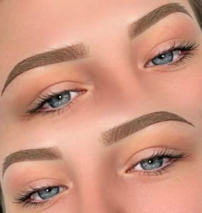 Eyebrow Tattoo result by Jades Microblading Studio LLC in Frederick, MD