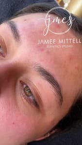 Eyebrow Tattoo result by Jamee Mittell Esthetics Studio in Town And Country, MO