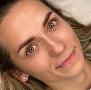 Eyebrow Tattoo result by Jamie Harlan Permanent Makeup in Fresno, CA