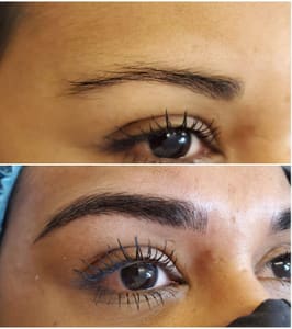 Eyebrow Tattoo result by Janmar lashes and Microblading in Haines City, FL
