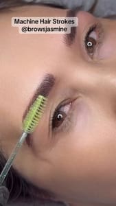 Eyebrow Tattoo result by Jasmine Brows & Tattoo Laser Removal in Garland, TX