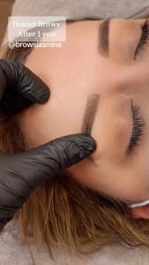 Eyebrow Tattoo result by Jasmine Brows & Tattoo Laser Removal in Garland, TX
