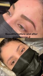 Eyebrow Tattoo result by JC Ink Chy in Madison, TN