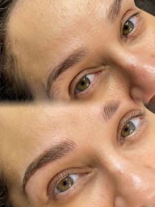 Eyebrow Tattoo result by JE Beauty Spa - Brows, Lashes, Skincare & Waxing | Duluth, GA in Duluth, GA