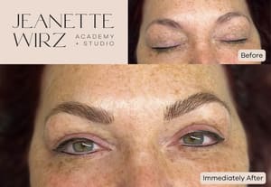 Eyebrow Tattoo result by Jeanette Wirz Permanent Cosmetics & Microblading in Nashville, TN