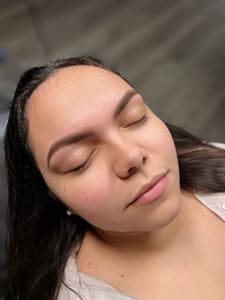 Eyebrow Tattoo result by Jen Beauty Studio & Academy in Lauderhill, FL