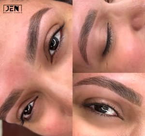 Eyebrow Tattoo result by Jen Beauty Studio & Academy in Lauderhill, FL