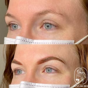 Eyebrow Tattoo result by Jenn Rudel Artistry & Permanent Cosmetics in San Francisco, CA