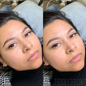 Eyebrow Tattoo result by Jennybrows Studio in San Jose, CA