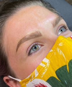 Eyebrow Tattoo result by Jessica Gillette - Tacoma Esthetician in Tacoma, WA