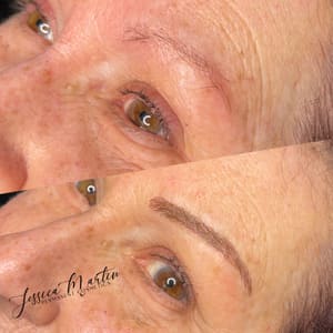 Eyebrow Tattoo result by Jessica Martin Permanent Cosmetics in Lafayette, TN
