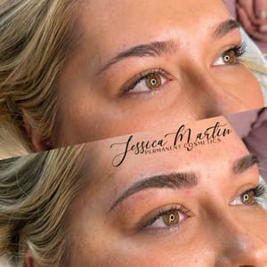 Eyebrow Tattoo result by Jessica Martin Permanent Cosmetics in Lafayette, TN