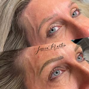 Eyebrow Tattoo result by Jessica Martin Permanent Cosmetics in Lafayette, TN