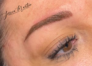 Eyebrow Tattoo result by Jessica Martin Permanent Cosmetics in Lafayette, TN