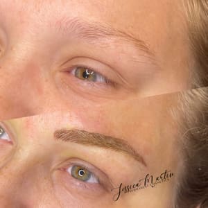 Eyebrow Tattoo result by Jessica Martin Permanent Cosmetics in Lafayette, TN