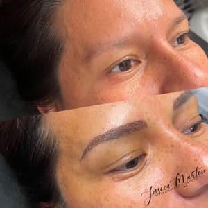 Eyebrow Tattoo result by Jessica Martin Permanent Cosmetics in Lafayette, TN