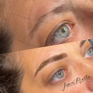 Eyebrow Tattoo result by Jessica Martin Permanent Cosmetics in Lafayette, TN