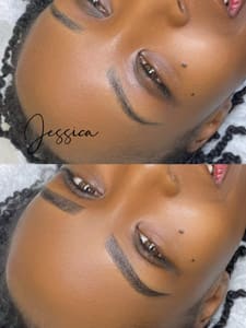 Eyebrow Tattoo result by Jessica permanent makeup in Cypress, TX