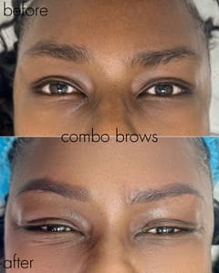 Eyebrow Tattoo result by Jessica T studio in Little Rock, AR