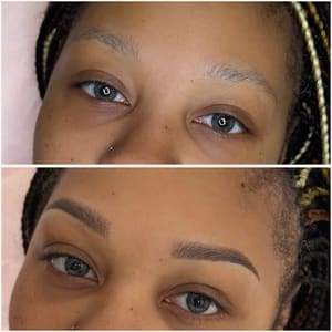 Eyebrow Tattoo result by Jessica T studio in Little Rock, AR