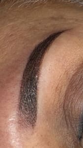 Eyebrow Tattoo result by Jhoanis Beauty in Manassas, VA