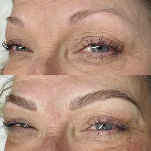 Eyebrow Tattoo result by Jienne Gillham - Microblading & Permanent Makeup in Oklahoma City, OK