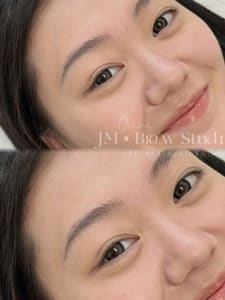 Eyebrow Tattoo result by Jiumu brow studio in Arcadia, CA