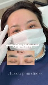 Eyebrow Tattoo result by JL Brow 엘에이반영구수강 in Los Angeles, CA