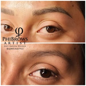 Eyebrow Tattoo result by Joey Wilder PMU Studio in San Diego, CA