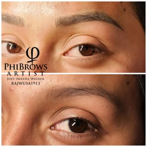 Eyebrow Tattoo result by Joey Wilder PMU Studio in San Diego, CA